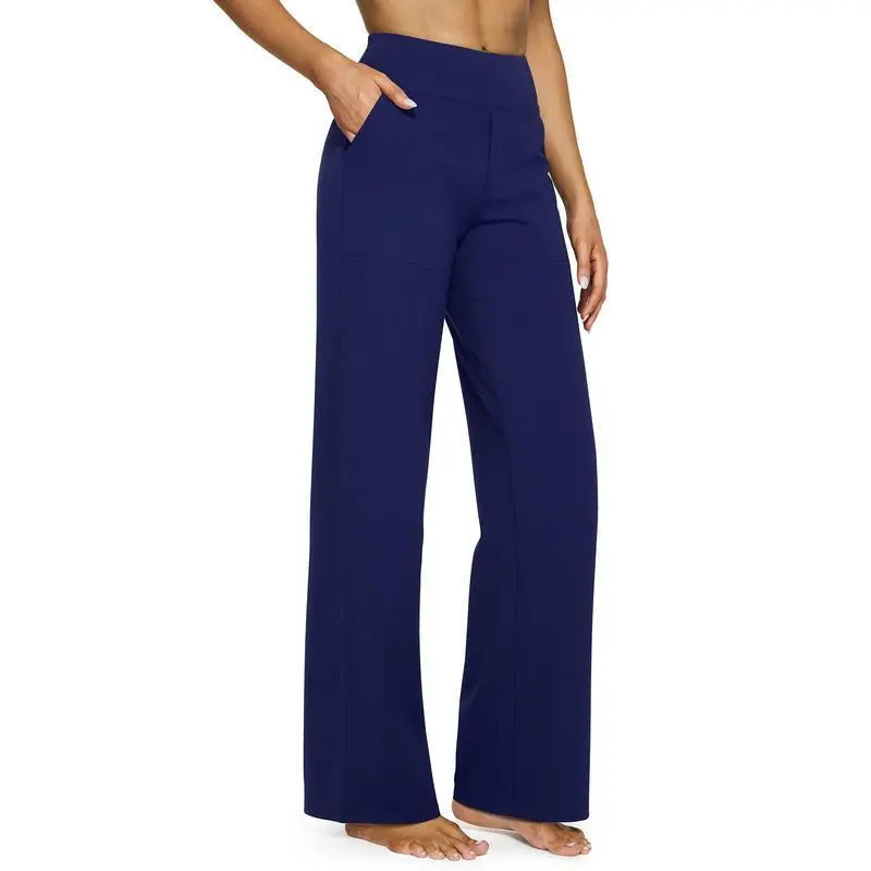 🔥9 PACKS  $25.98🔥Loose High-Waist Business Casual Pants Yoga Pants Women Wide Leg Pants