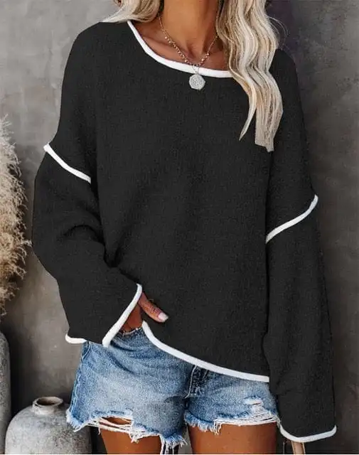 Bohemian Oversized Casual Pullover Sweater