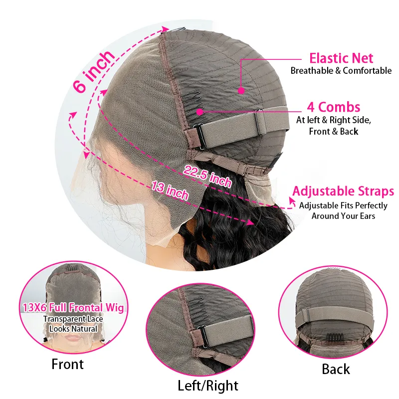 Sterly 250% High Density 13×6 Kinky Curly Human Hair Wig Super Thick Double Drawn 3c/4a Wig