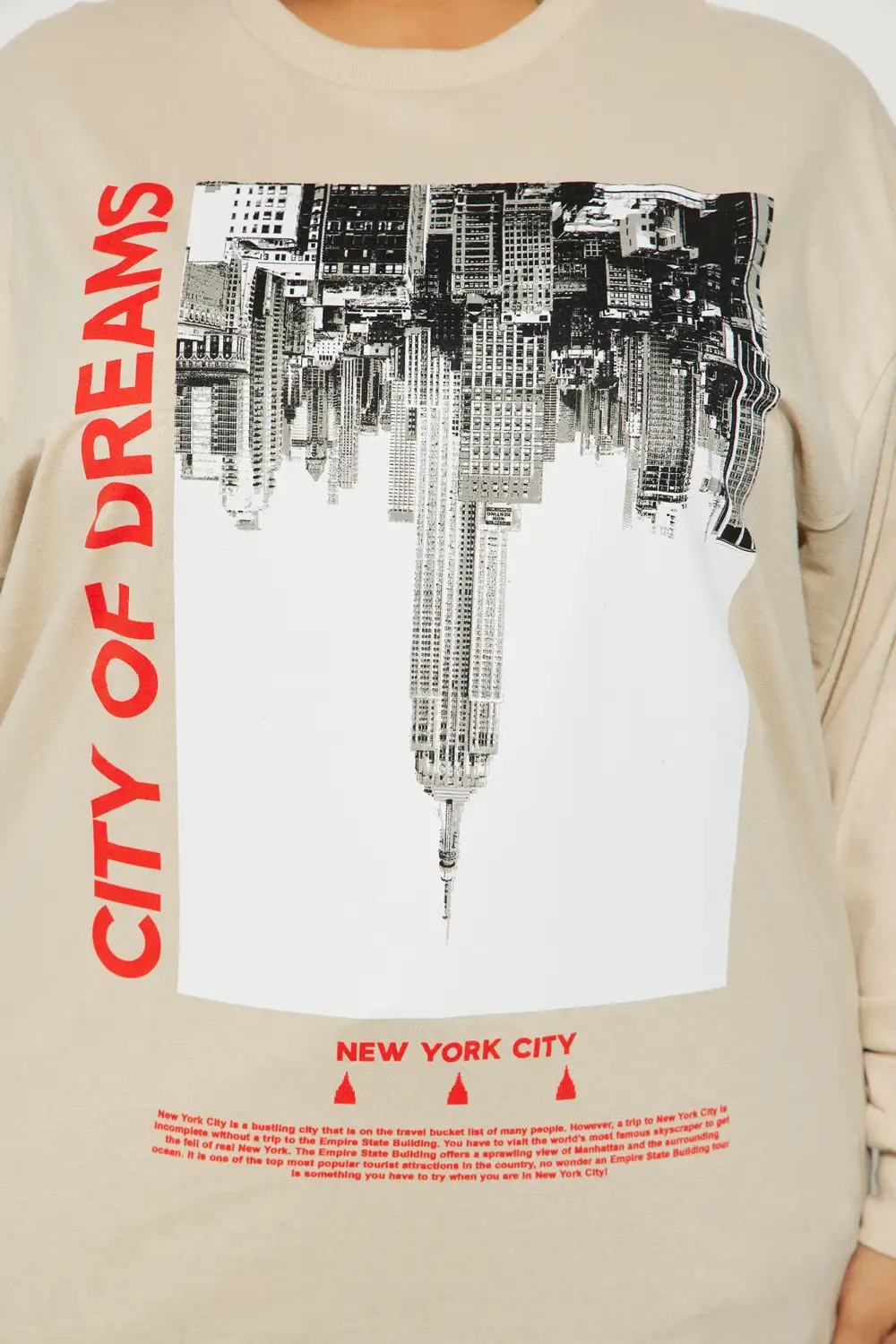 City of Dreams Long Sleeve Tee - Sand