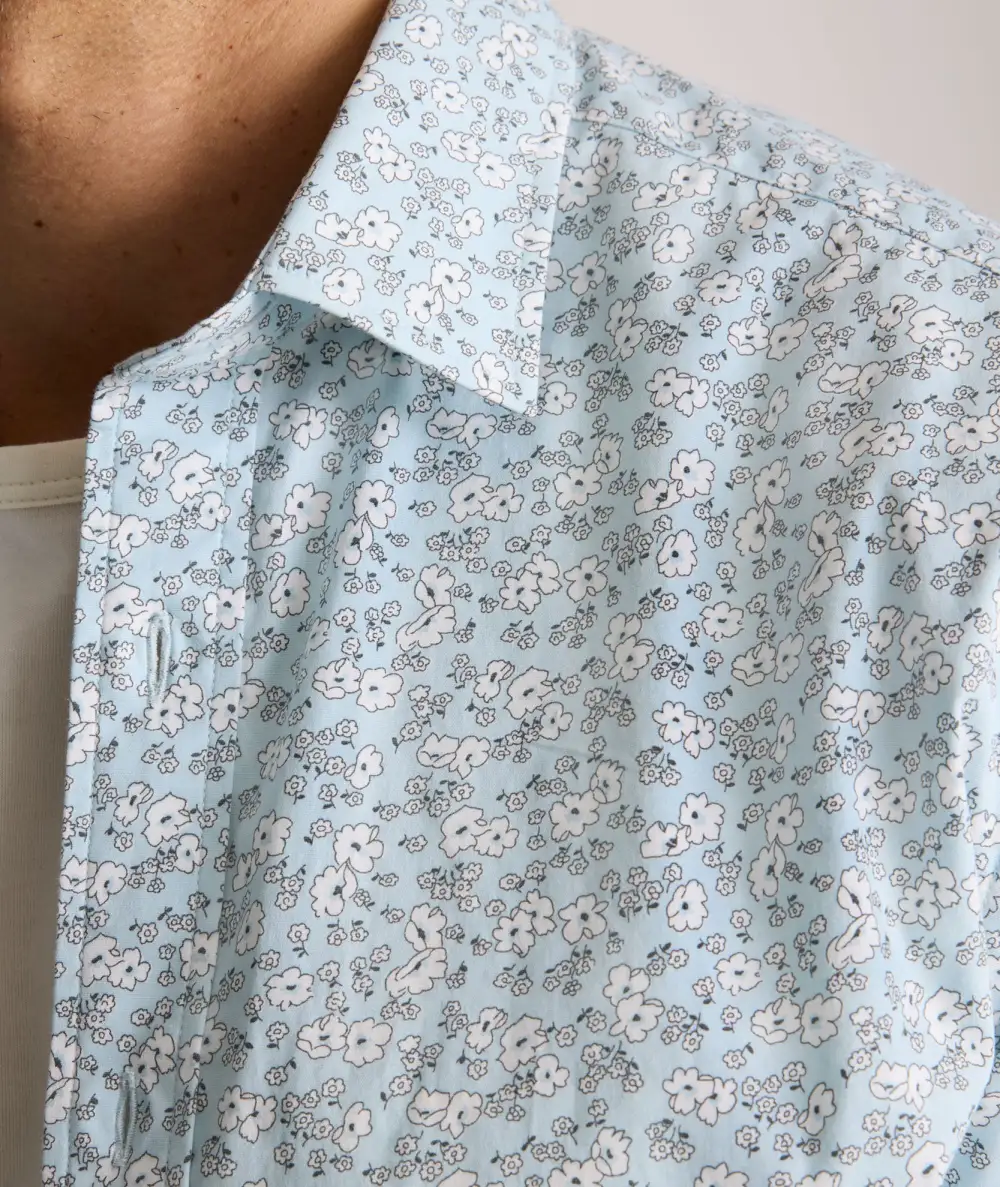 Stretch Cotton Short-Sleeve Ashford Shirt