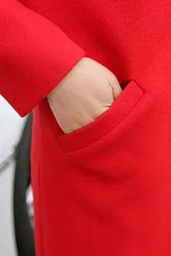 Lapel Double Button Long Coat