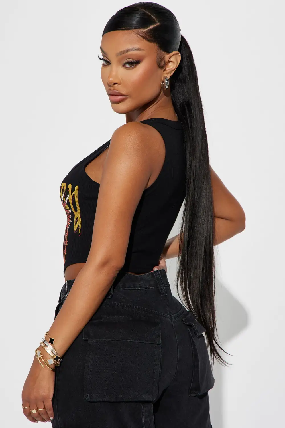 She's Legendary Graphic Corset - Black
