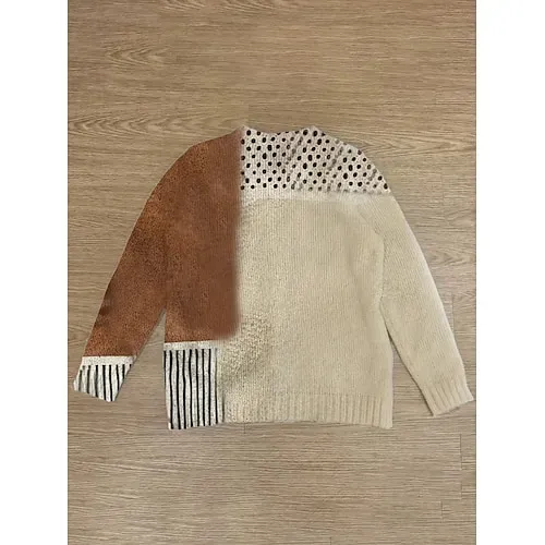 Women's Sweater Daily Graphic Crew Neck Print Long Sleeve Regular Tops Knit Weekend Beige Fall Winter