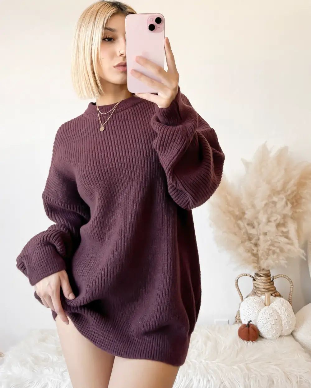 VINTAGE INSPIRED: ASPEN OVERSIZED KNIT SWEATER