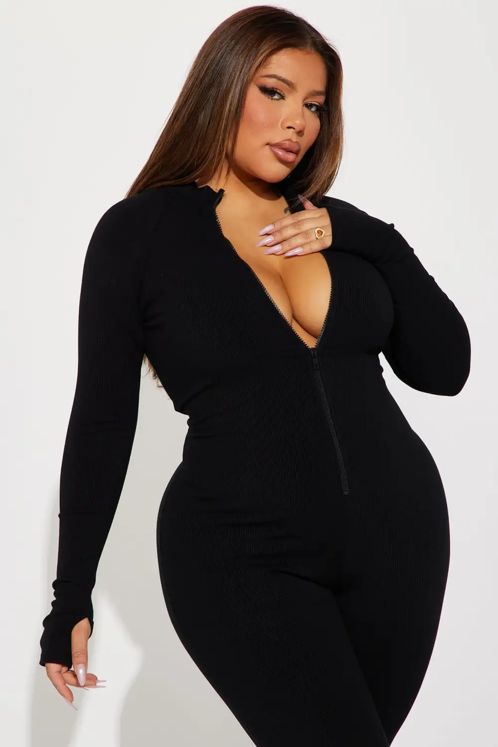Juliet Snatched Jumpsuit - Black