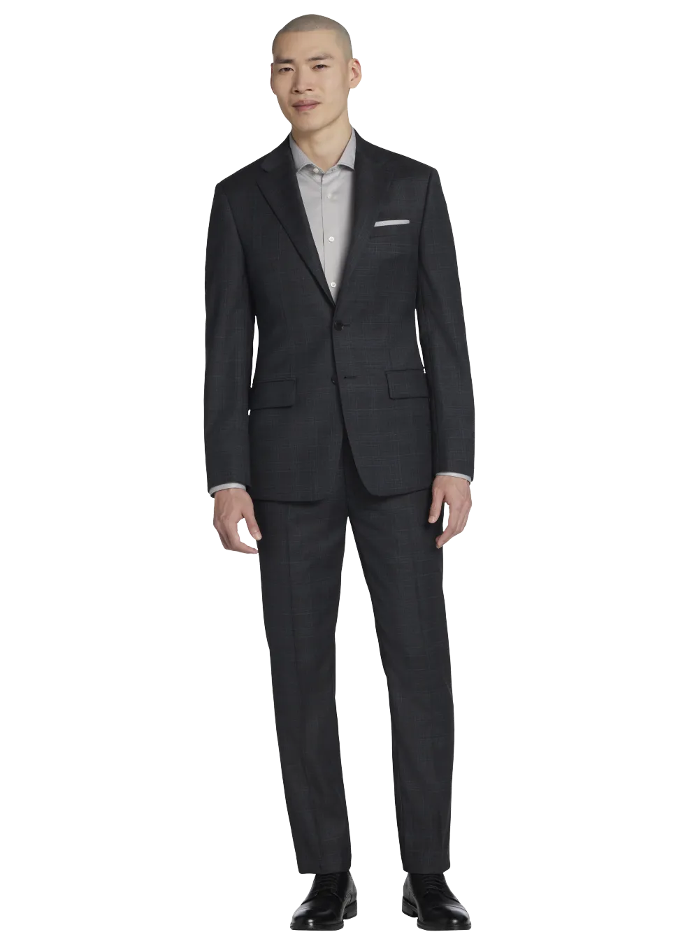 Calvin Klein Slim Fit Wool Blend Plaid Suit Jacket