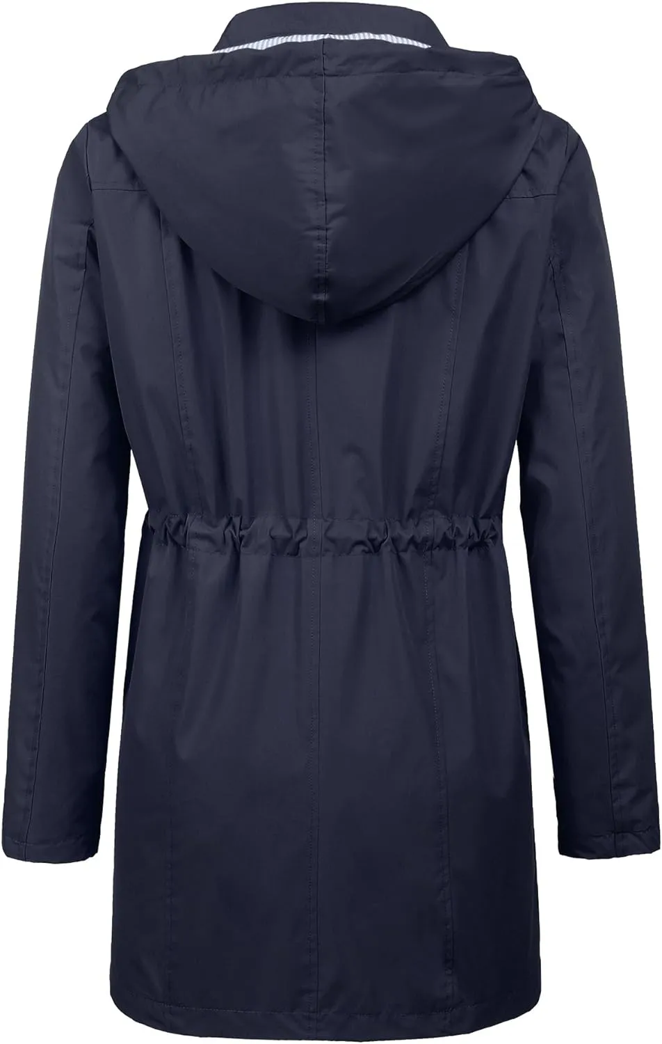 LOMON Raincoat Women Waterproof Long Hooded Trench Coats Lined Windbreaker Travel Jacket S-XXL