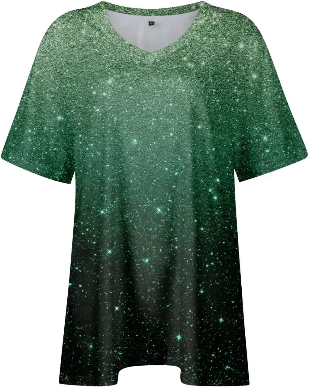 Plus Size Tops for Women Dressy Short Sleeve V Neck Shirts for Women Summer Tops for Women 2024 Floral Print Top