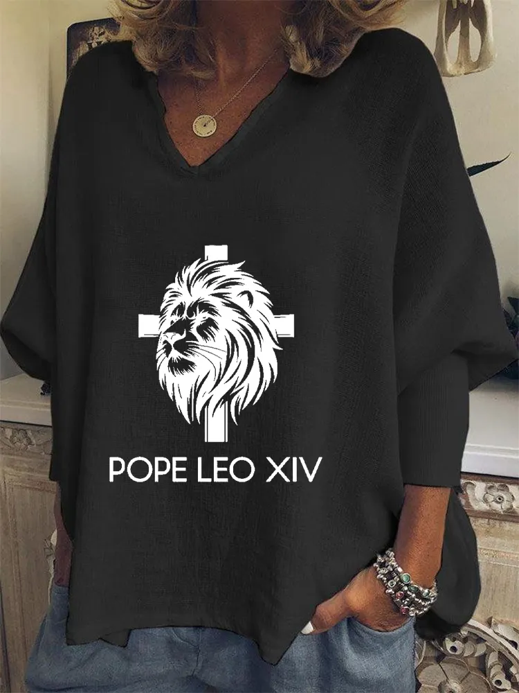 Women's Pope Leo Xiv Peace Be With All Of You Shirt