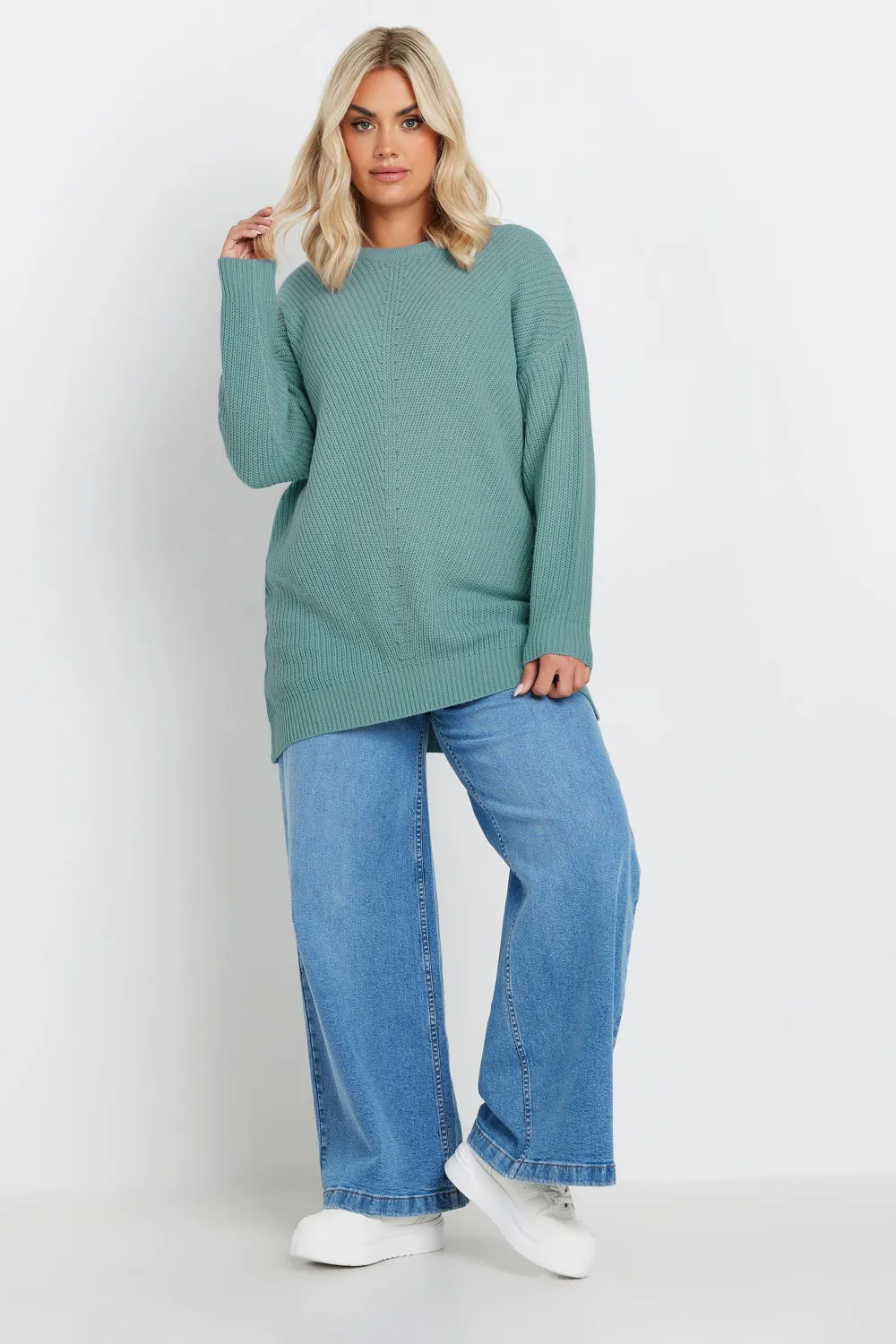 YOURS Curve Pink Essential Knitted Jumper