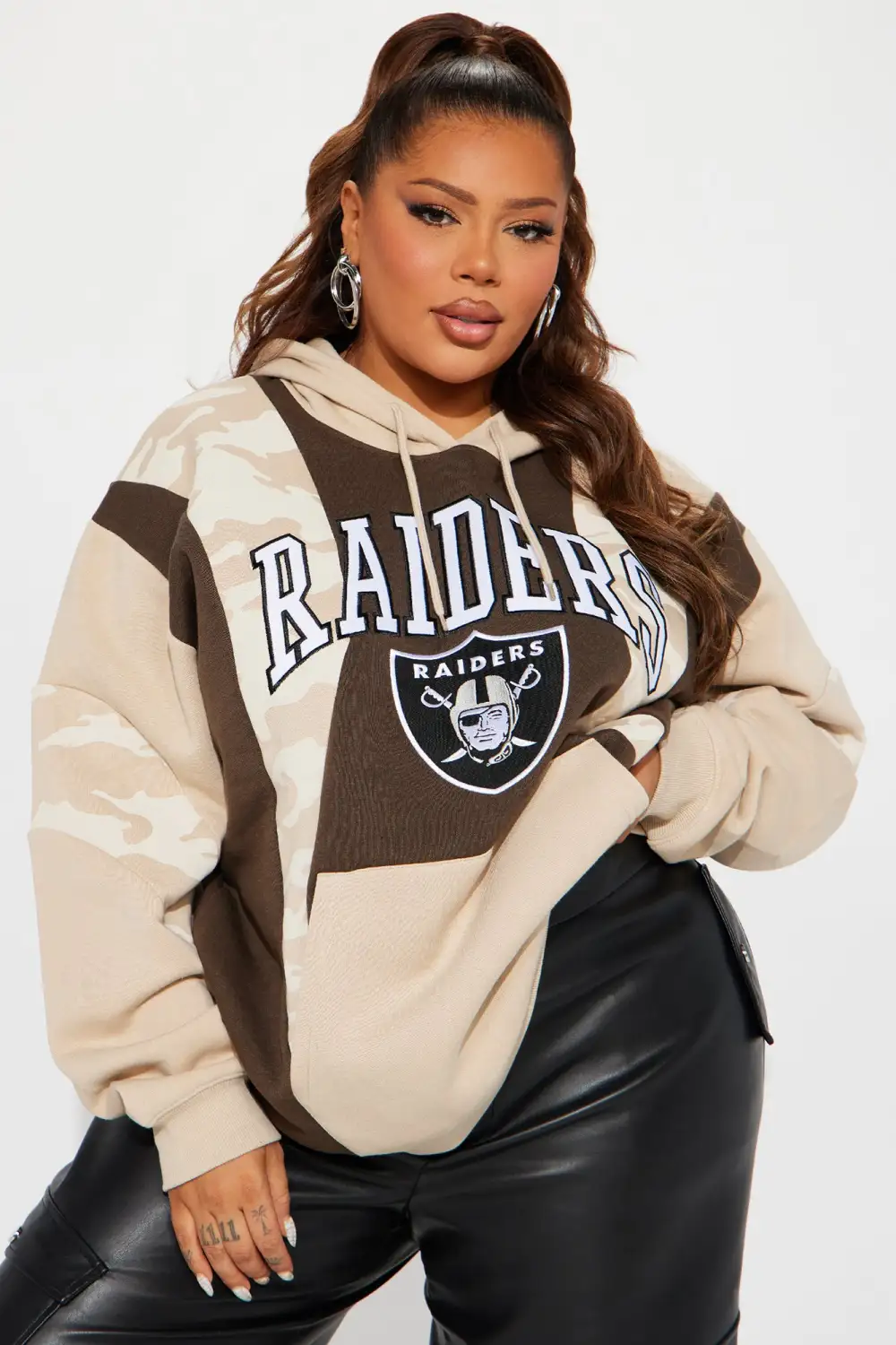 Raiders Camo Hoodie - Brown/combo