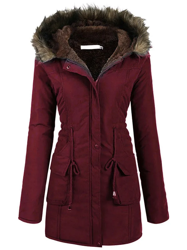 Women's hooded warm winter jacket
