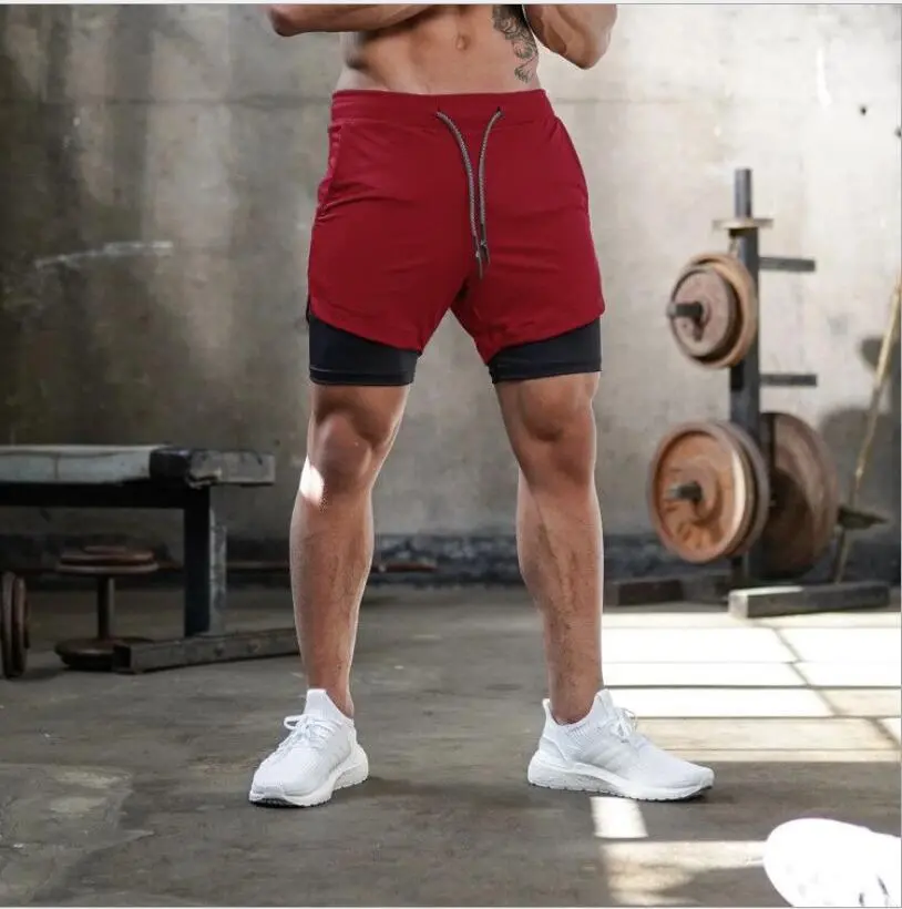 Quick-drying shorts mesh straight five-point pants fitness sweatpants