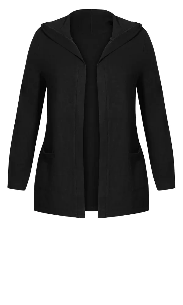 Evans Black Soft Touch Cardigan