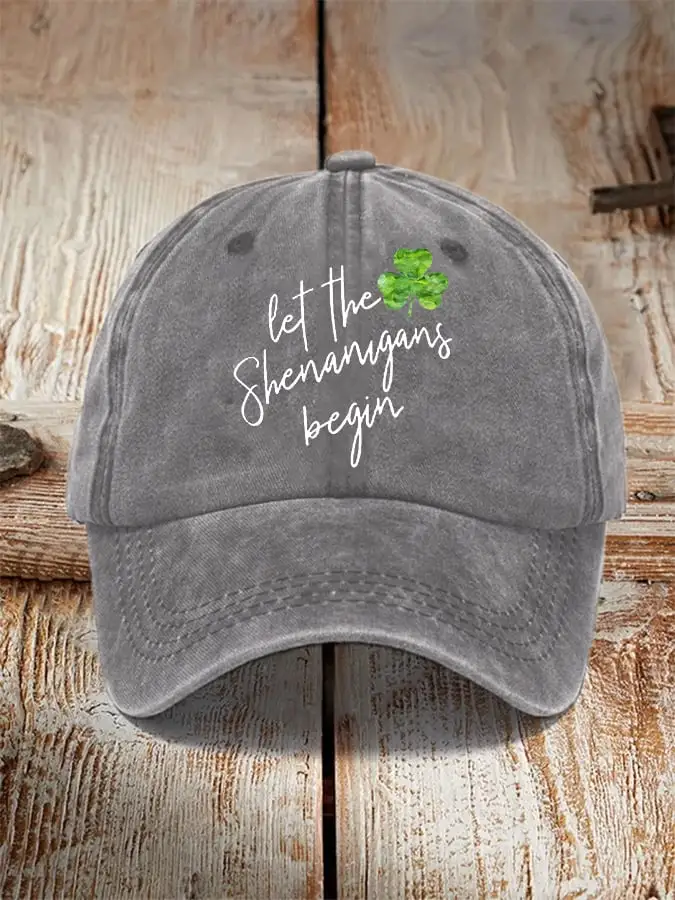 Unisex St. Patrick's Day Let The Shenanigans Begin Shamrock Hat