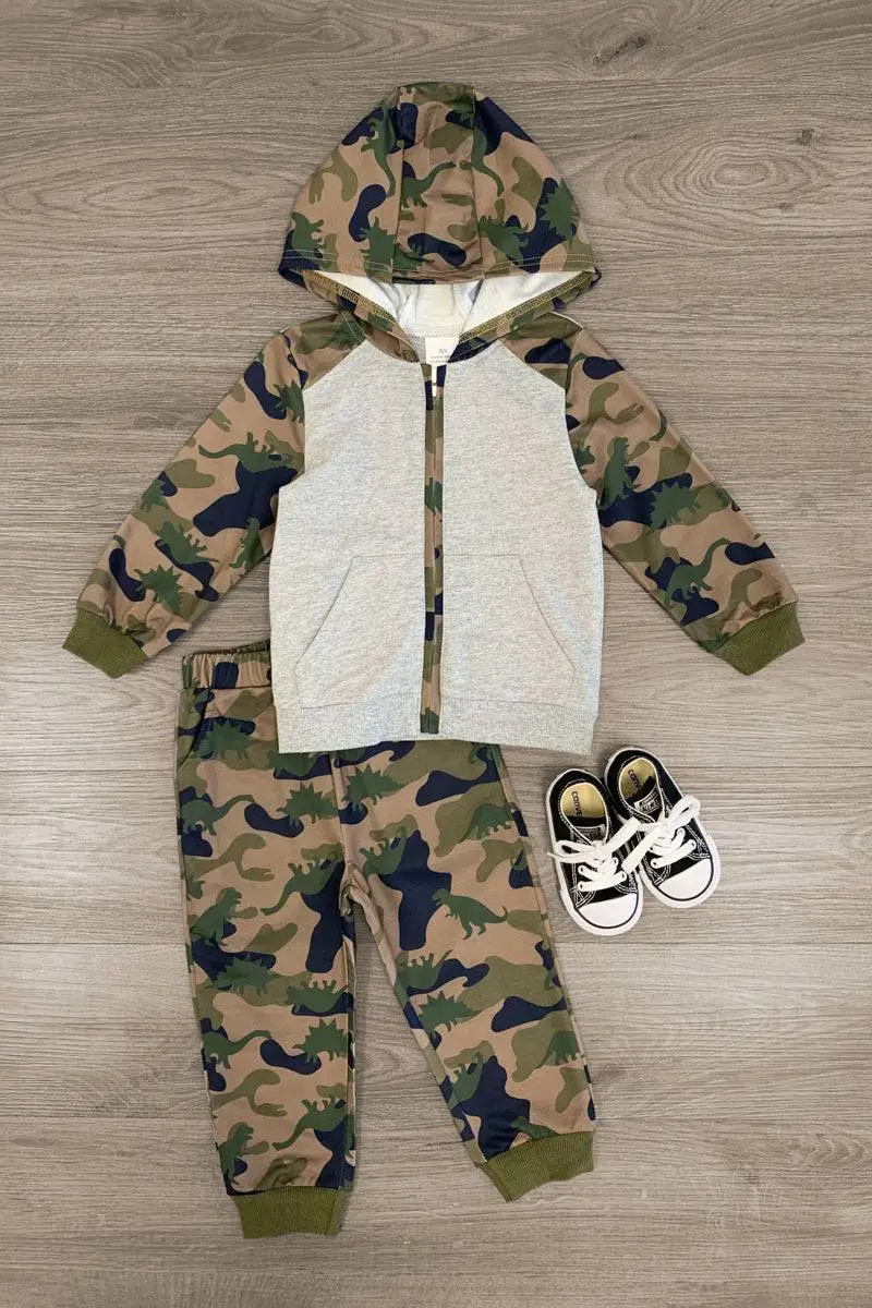 Dino Camo Lounge Hoodie Set
