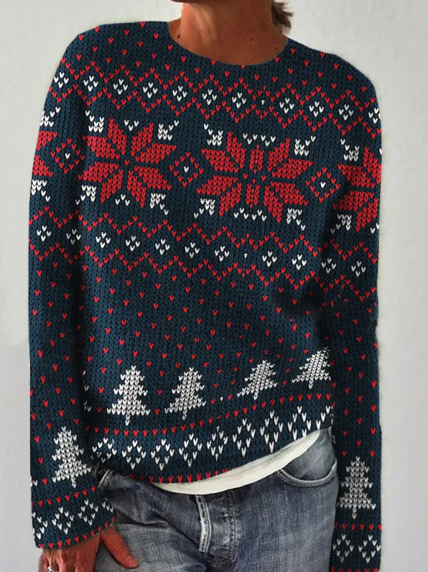 Women's Vintage Ethnic Style Pullover Sweater