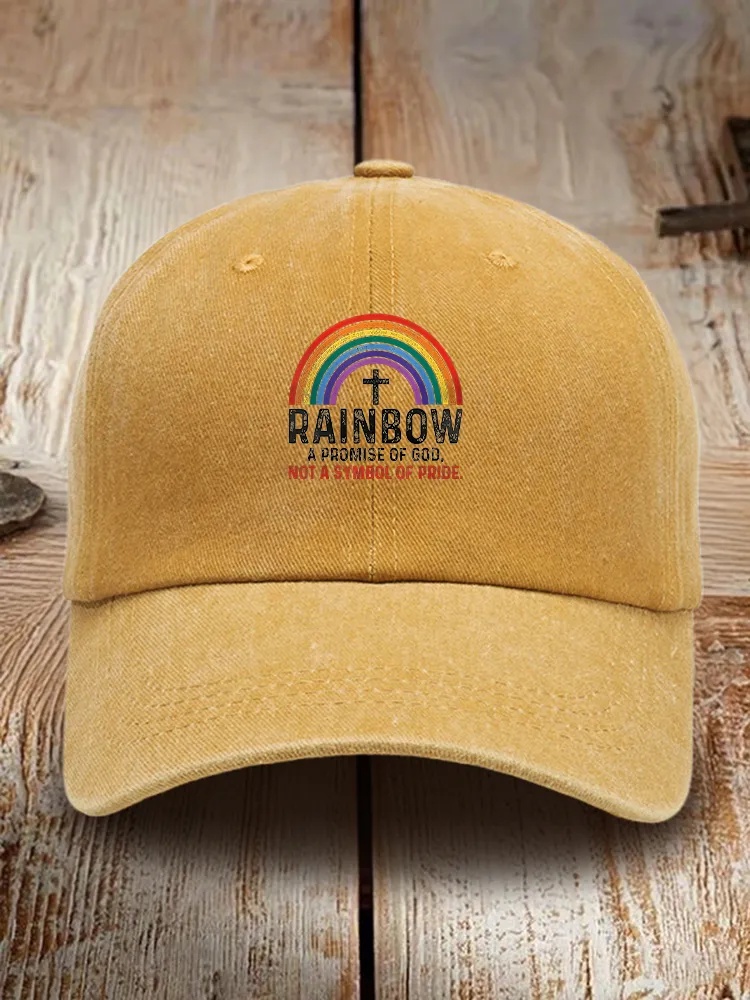 Rainbow A Promise Of God Not A Symbol Of Pride Baseball Cap