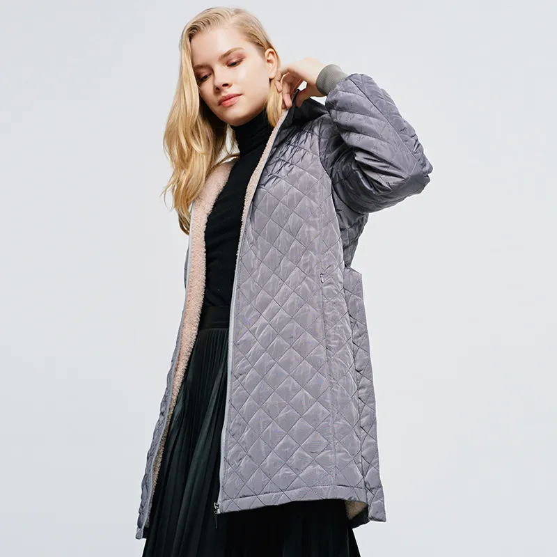 Front Tie Hooded Fleece Coat