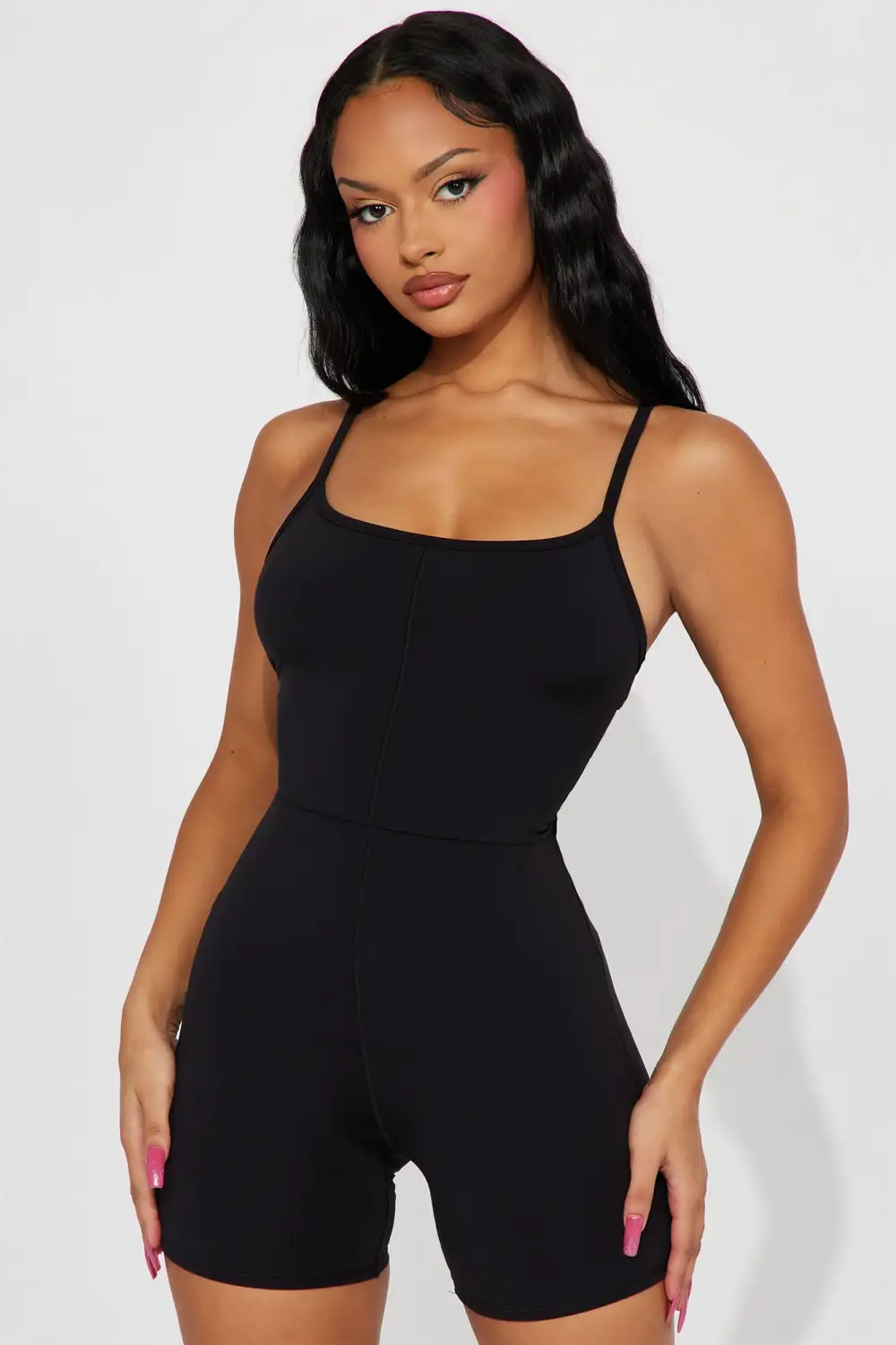 High Speed Active Romper - Black