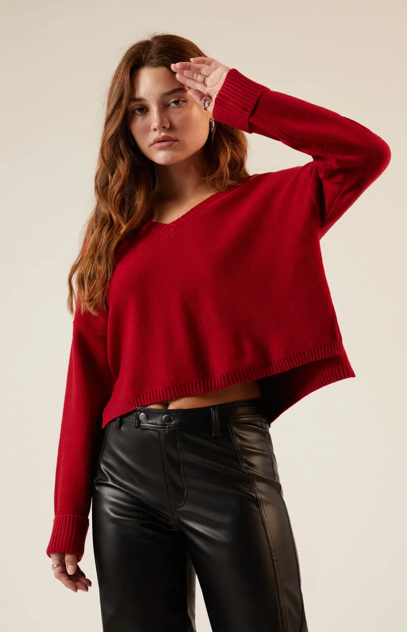 LA Hearts Renata V-Neck Sweater