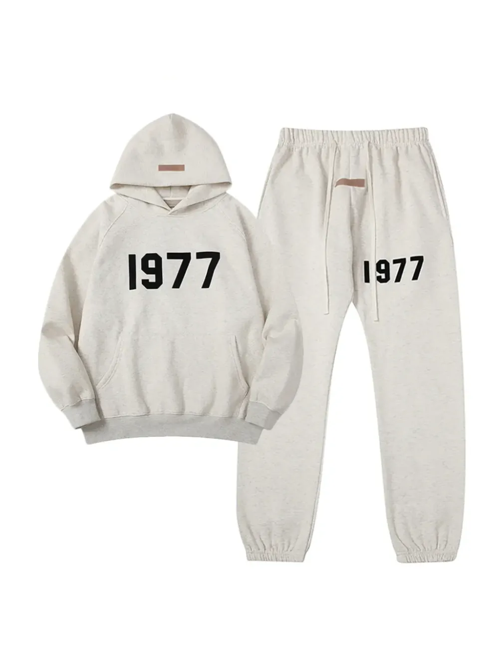 1977 Hoodie & Pants Set Light Grey