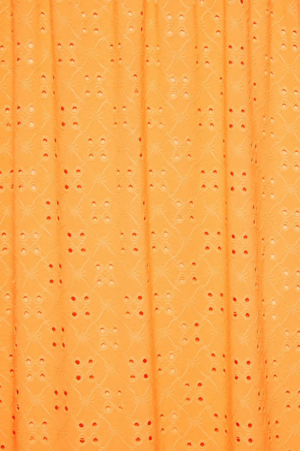 YOURS Curve Bright Orange Broderie Anglaise Maxi Dress