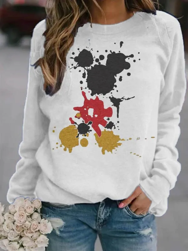 Crew Neck printing Sweatshirt