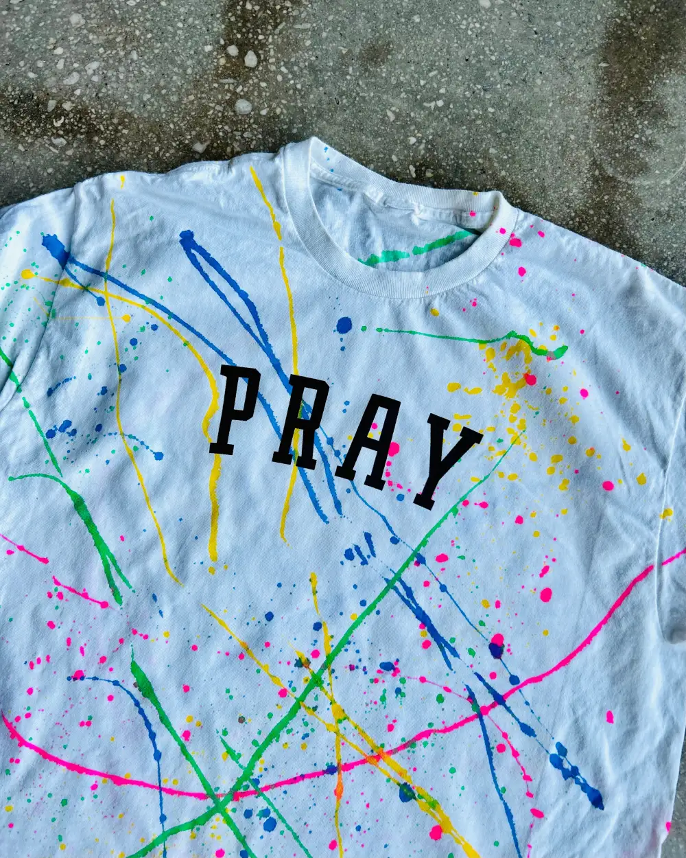 Pray (Splatter) Adult Box T-Shirt