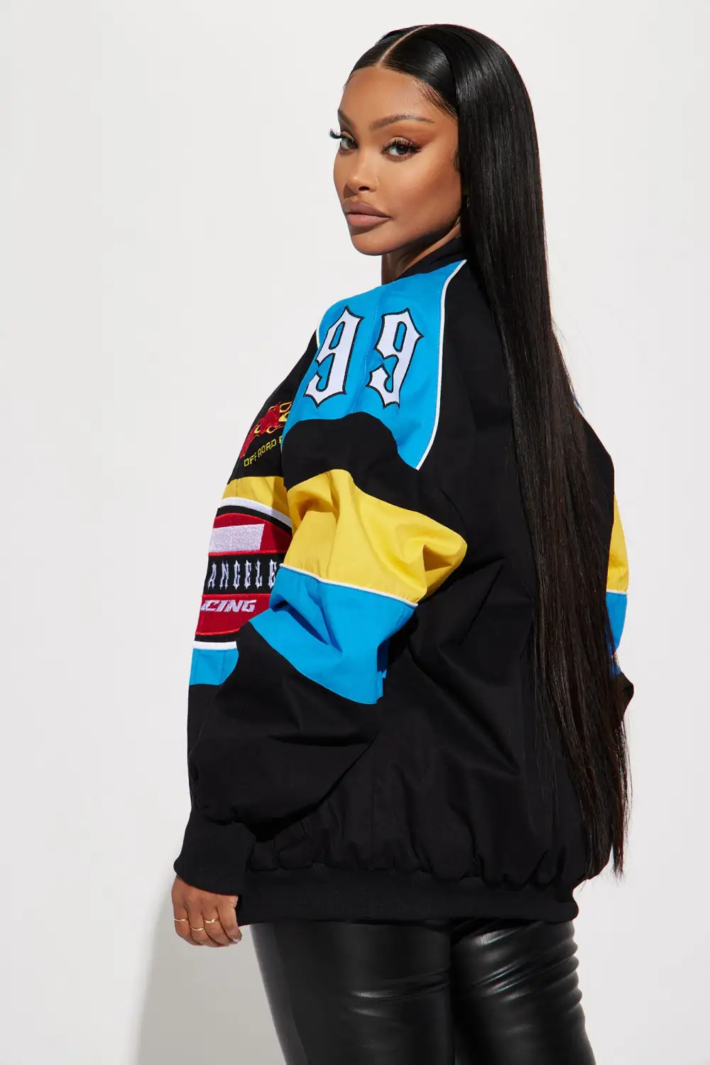 LA  Racer Bomber Jacket - Black/combo