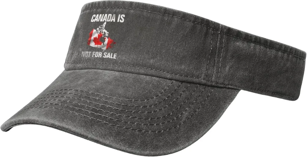 Canada is Not for Sale Sport Sun Visor Hats Empty Top Baseball Cap Cotton