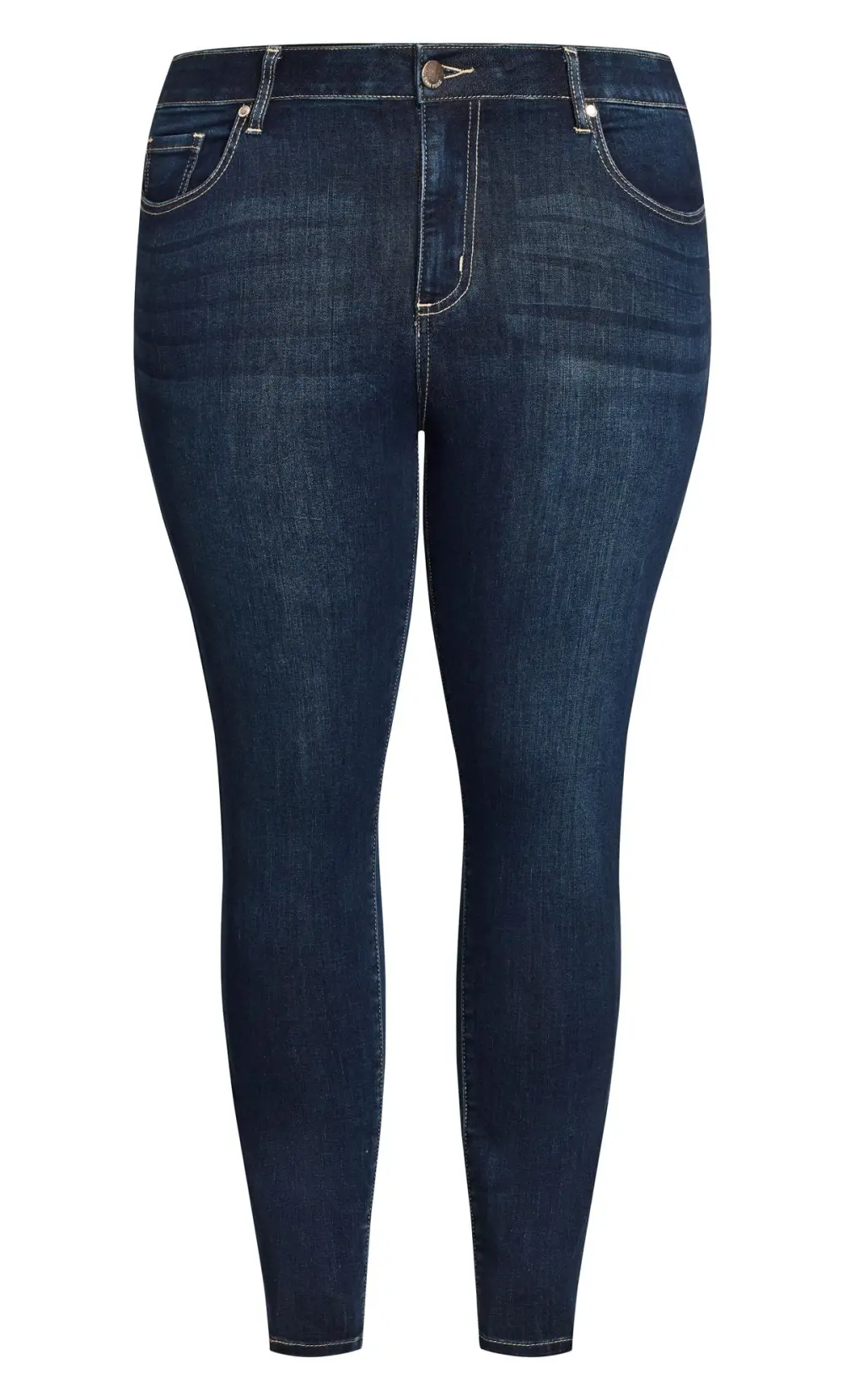Evans Indigo Blue Stretch Skinny Jeans