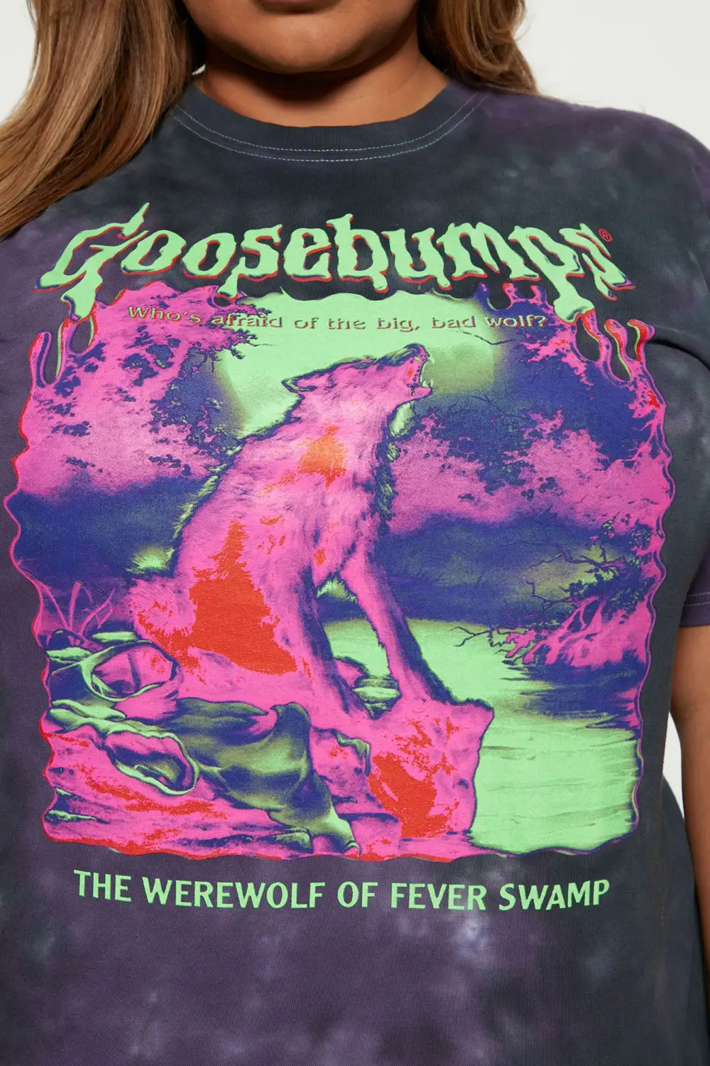 Goosebumps Warewolf Washed Tee - Black/combo