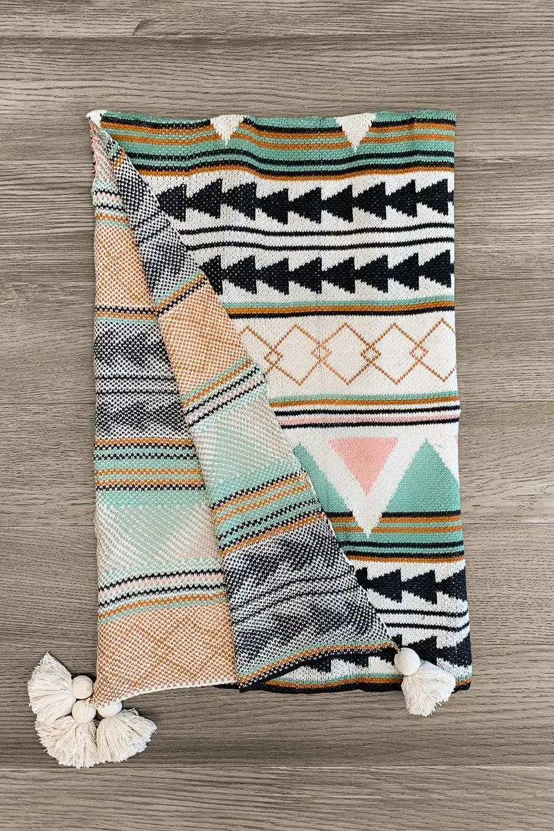 Western Boho Throw Blankets