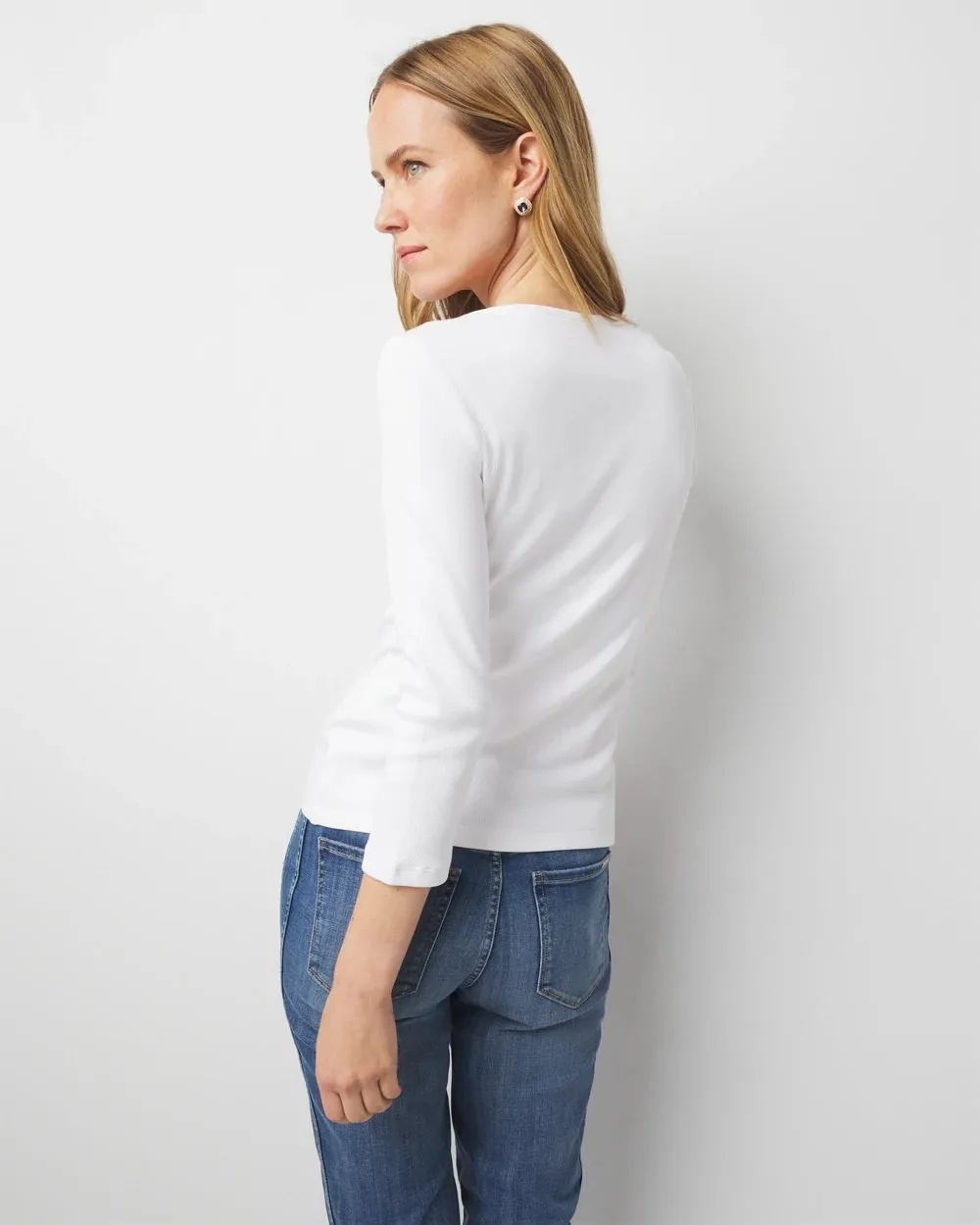 Ribbed Boatneck Top