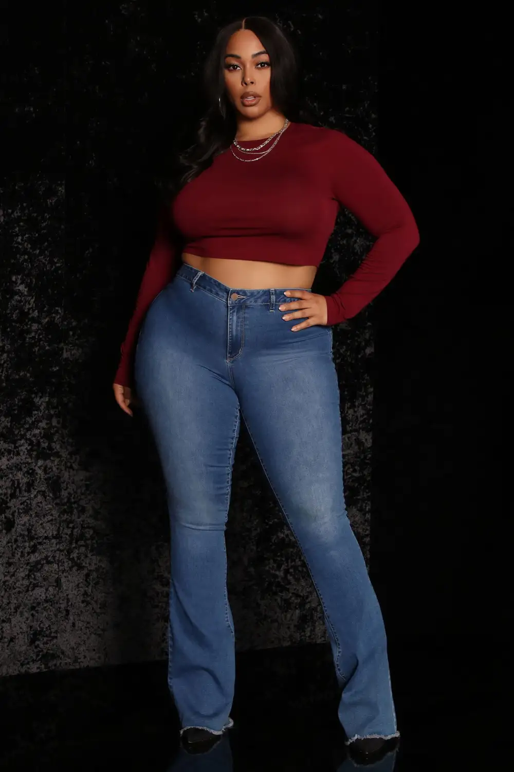 Robin Long Sleeve Top - Wine