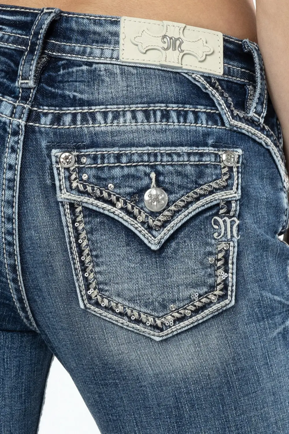 Looped In Sparkle Bootcut Jeans