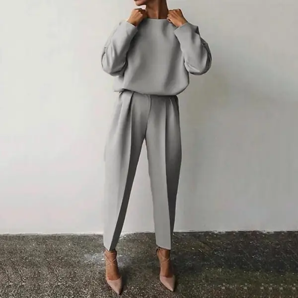 Women Solid Casual Suit Sets