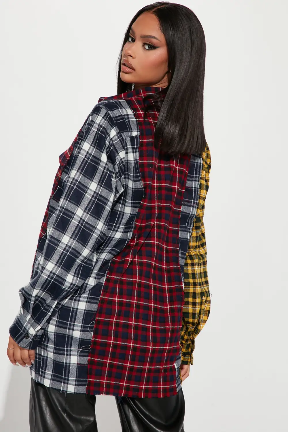 I Wanna Know Plaid Tunic - Red/combo