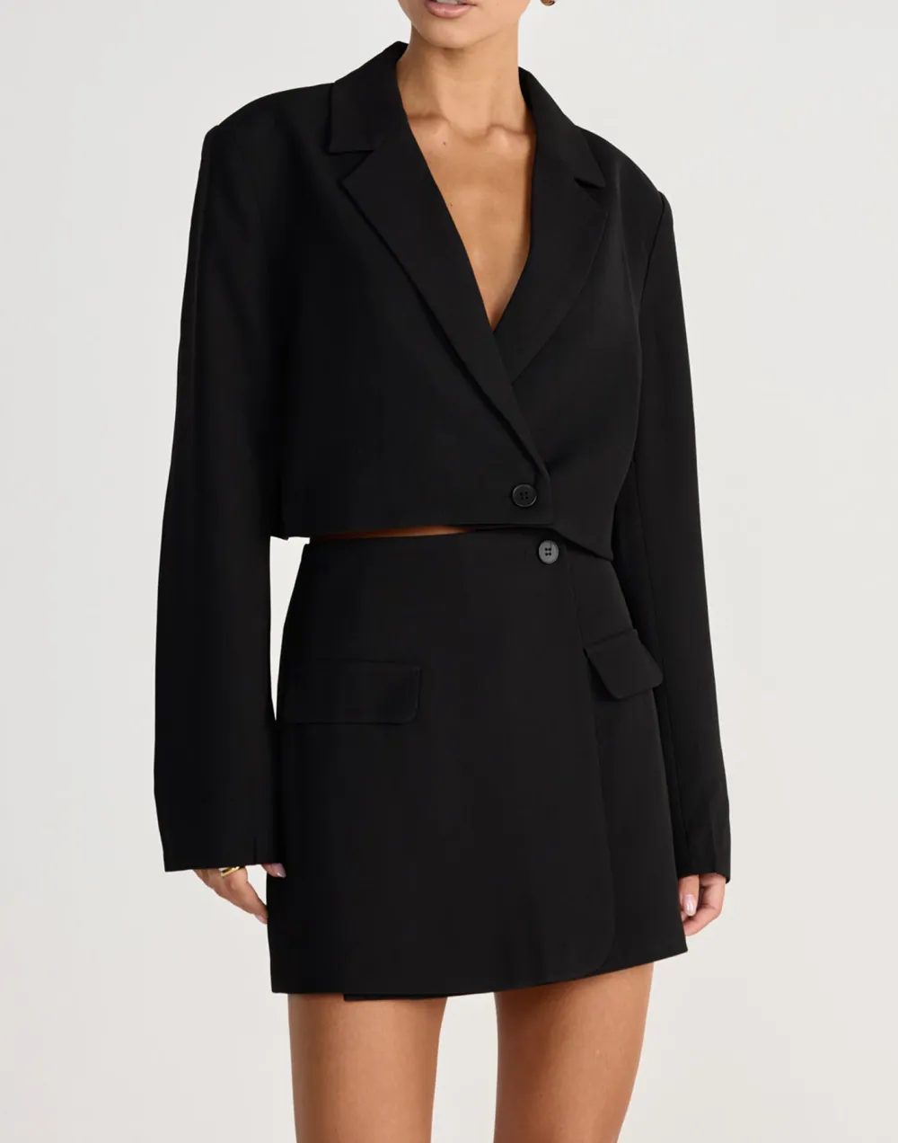 Cropped Business Casual Blazer