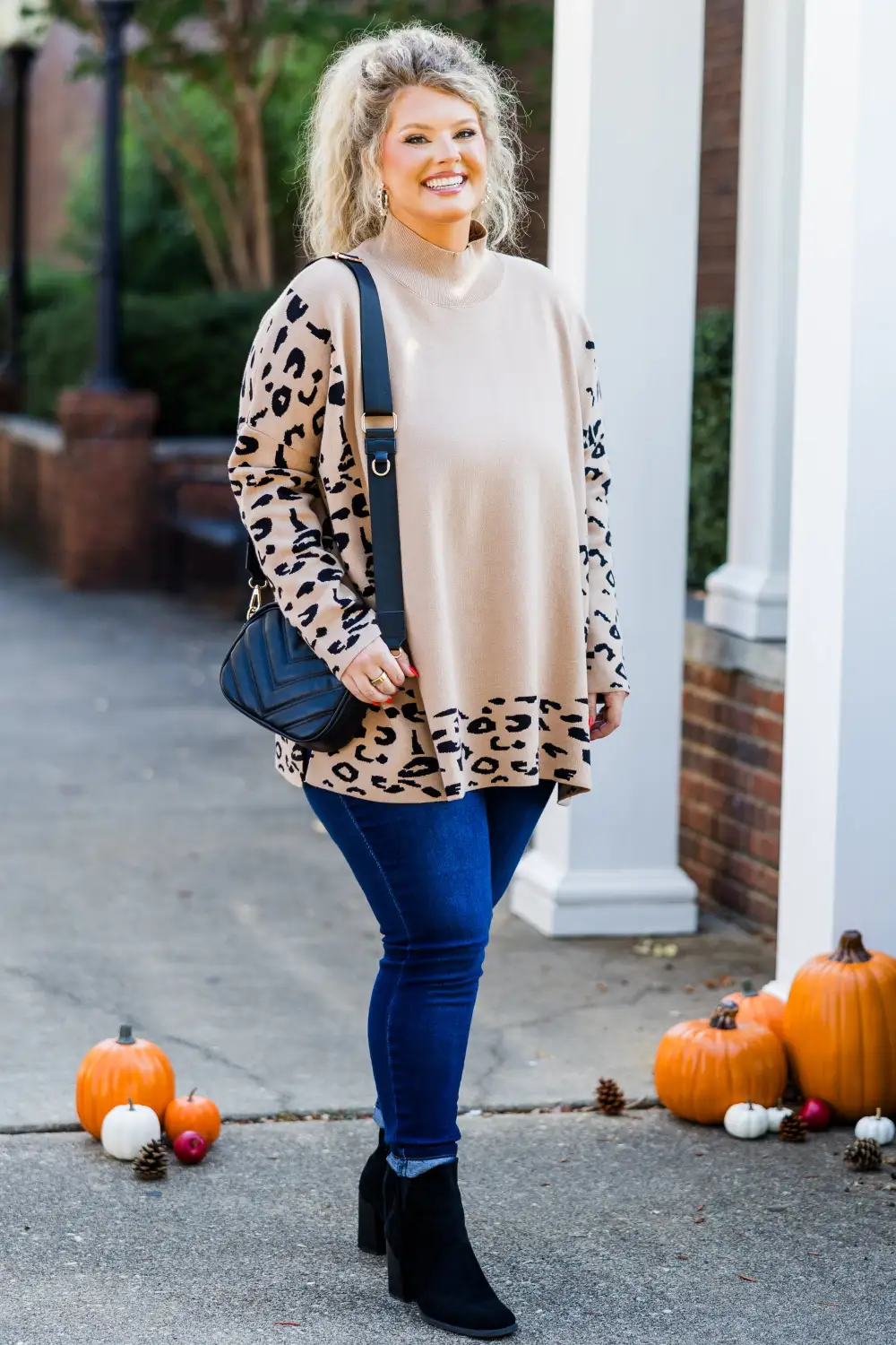 Time To Walk Away Sweater Tunic, Taupe
