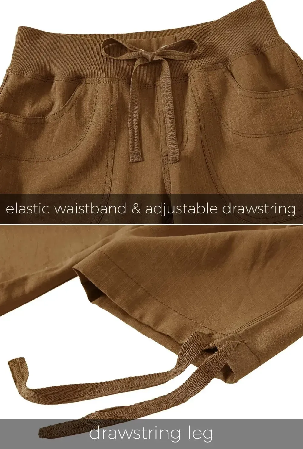 MoFiz Womens Capris with Pockets Loose Fit Casual Capri Pants Dressy Lightweight Ladies Baggy Cargo Pants for Hiking