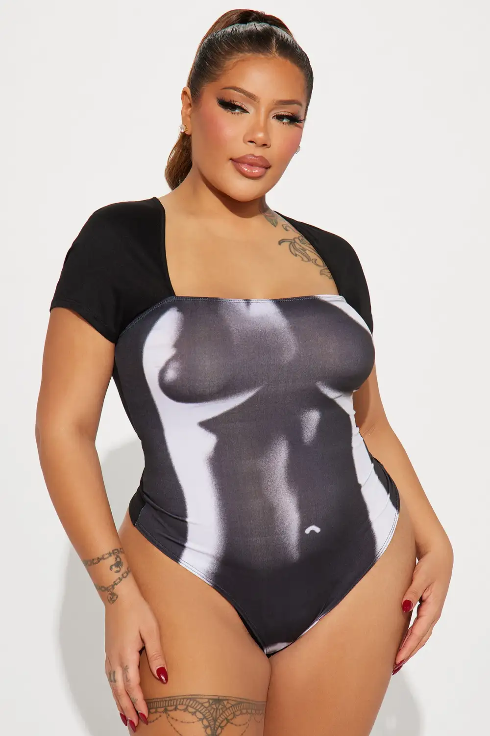 Taste Of Me Bodysuit - Black/combo