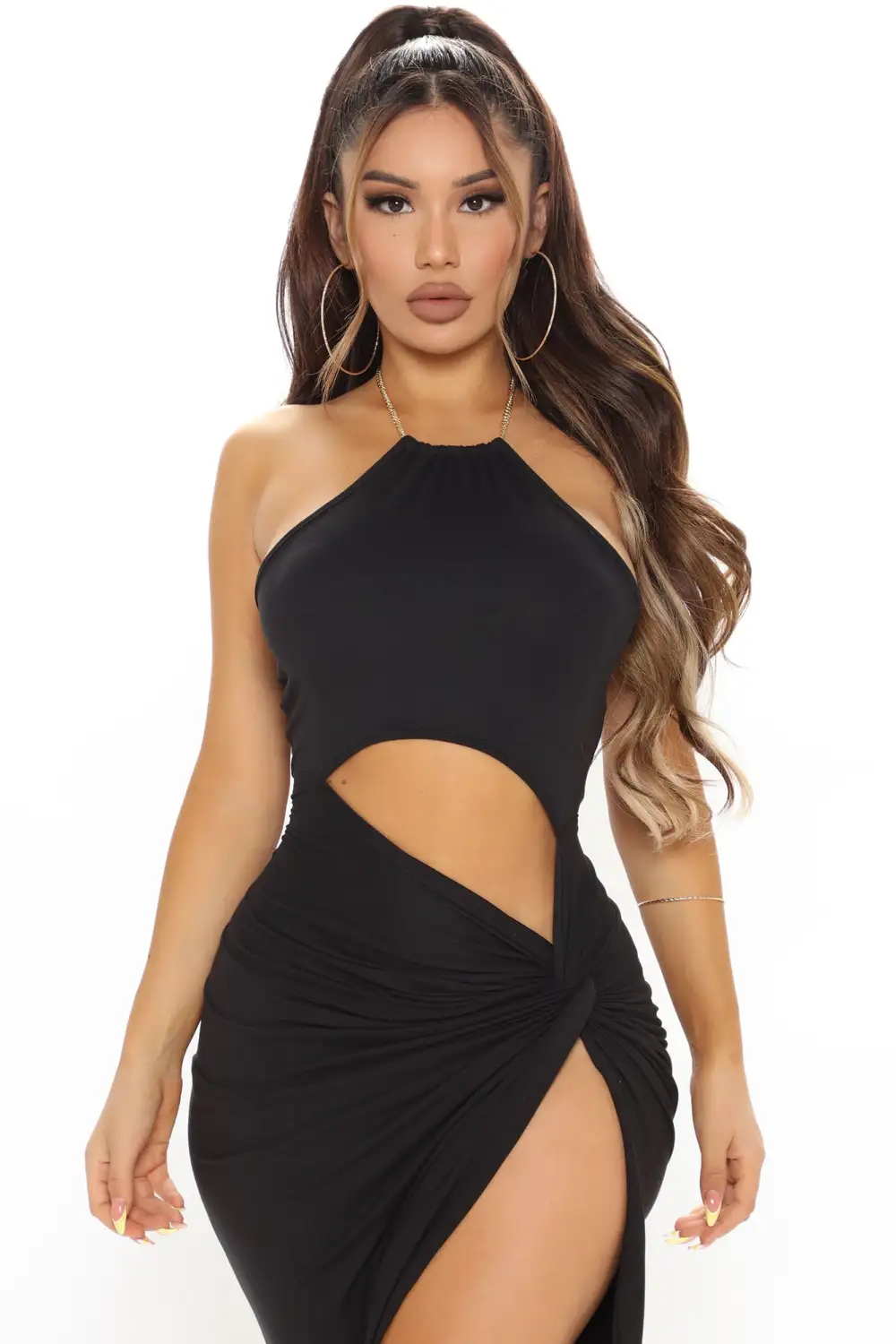 Laguna Beach Halter Maxi Dress - Black