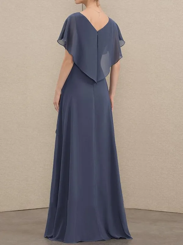 Elegant and dignified ruffle maxi dress