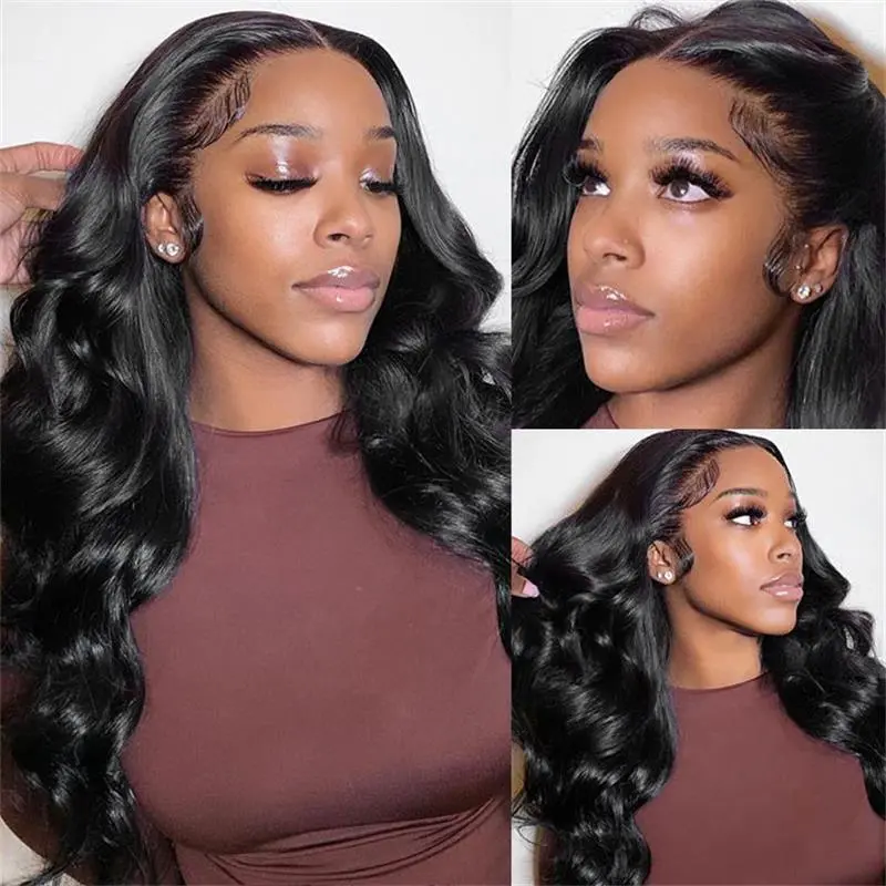 250% Density Body Wave Full 13×6 Frontal Lace Human Hair Wigs