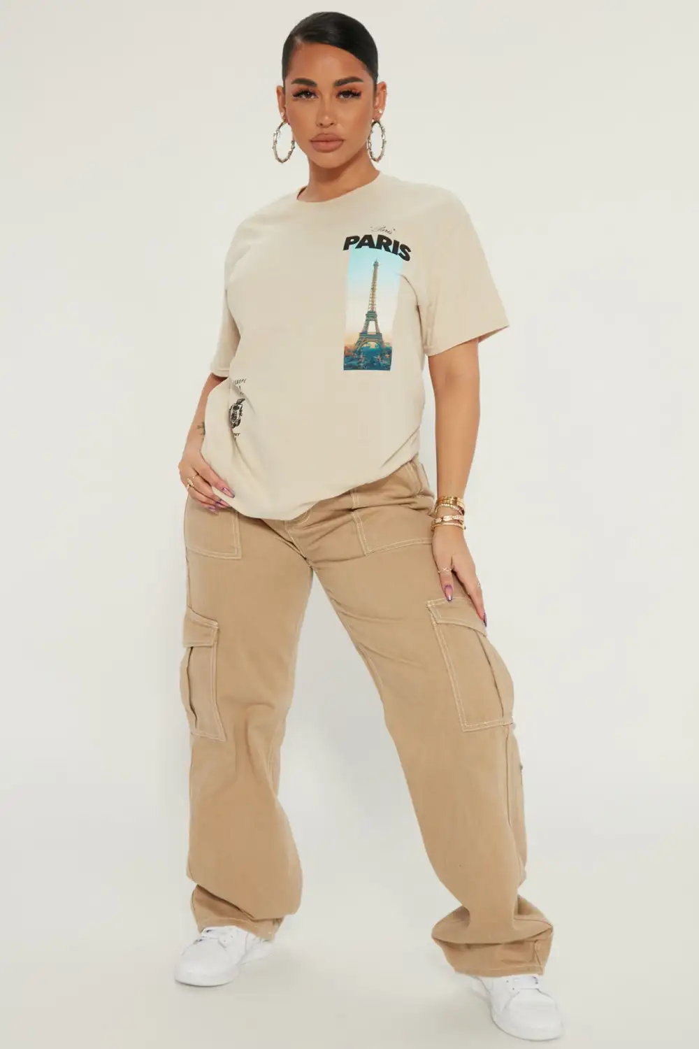 Officially In Paris T-Shirt - Taupe