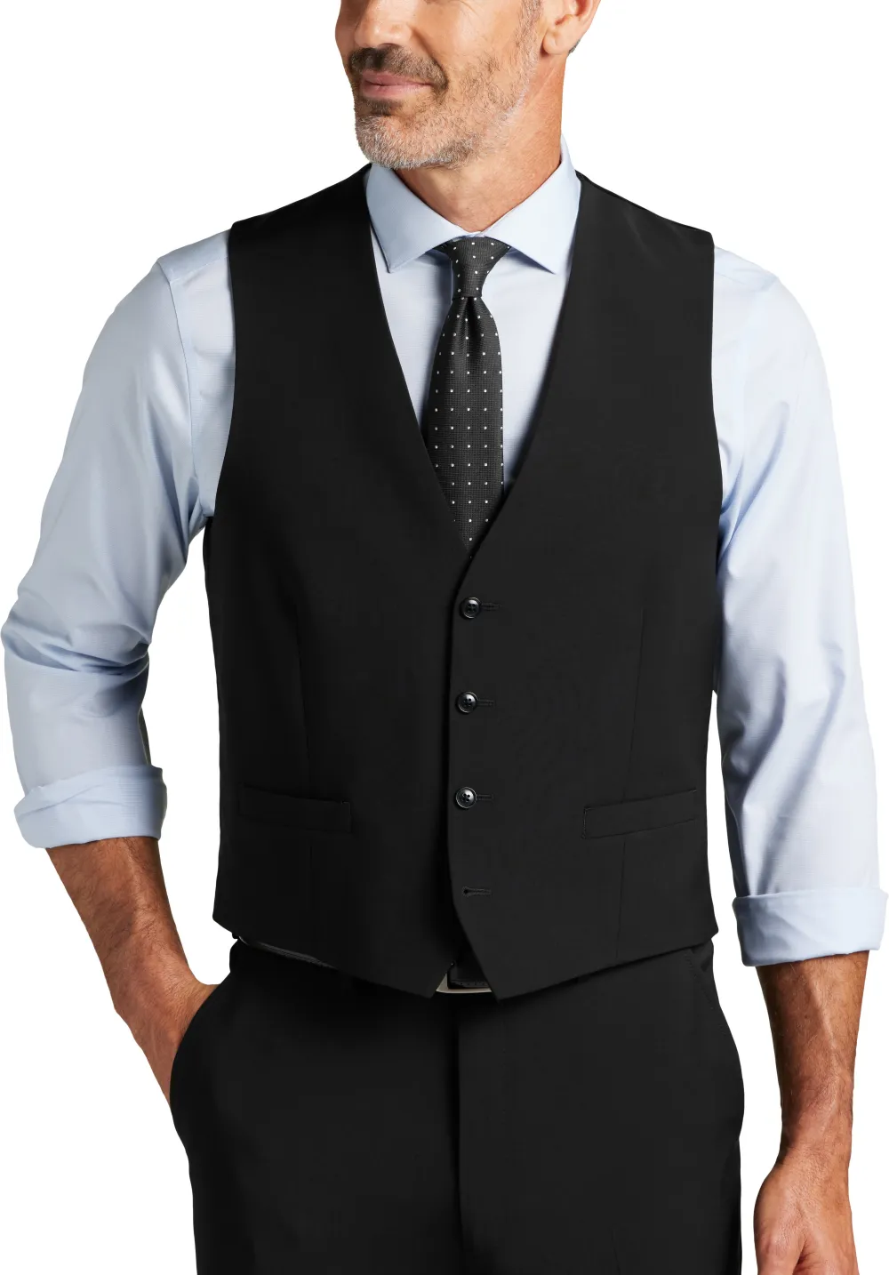 Calvin Klein Slim Fit Wool Blend Suit Vest