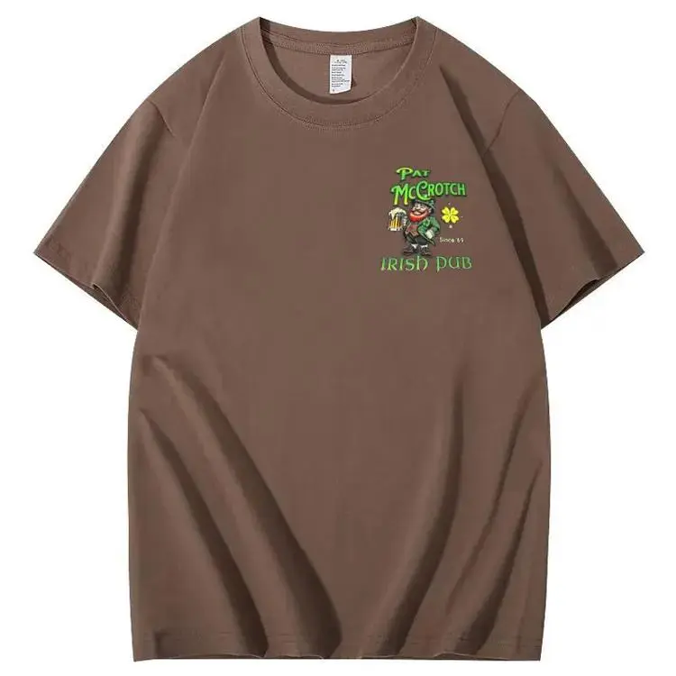St.Patrick's Day Print Pattern Crew Neck T-Shirt